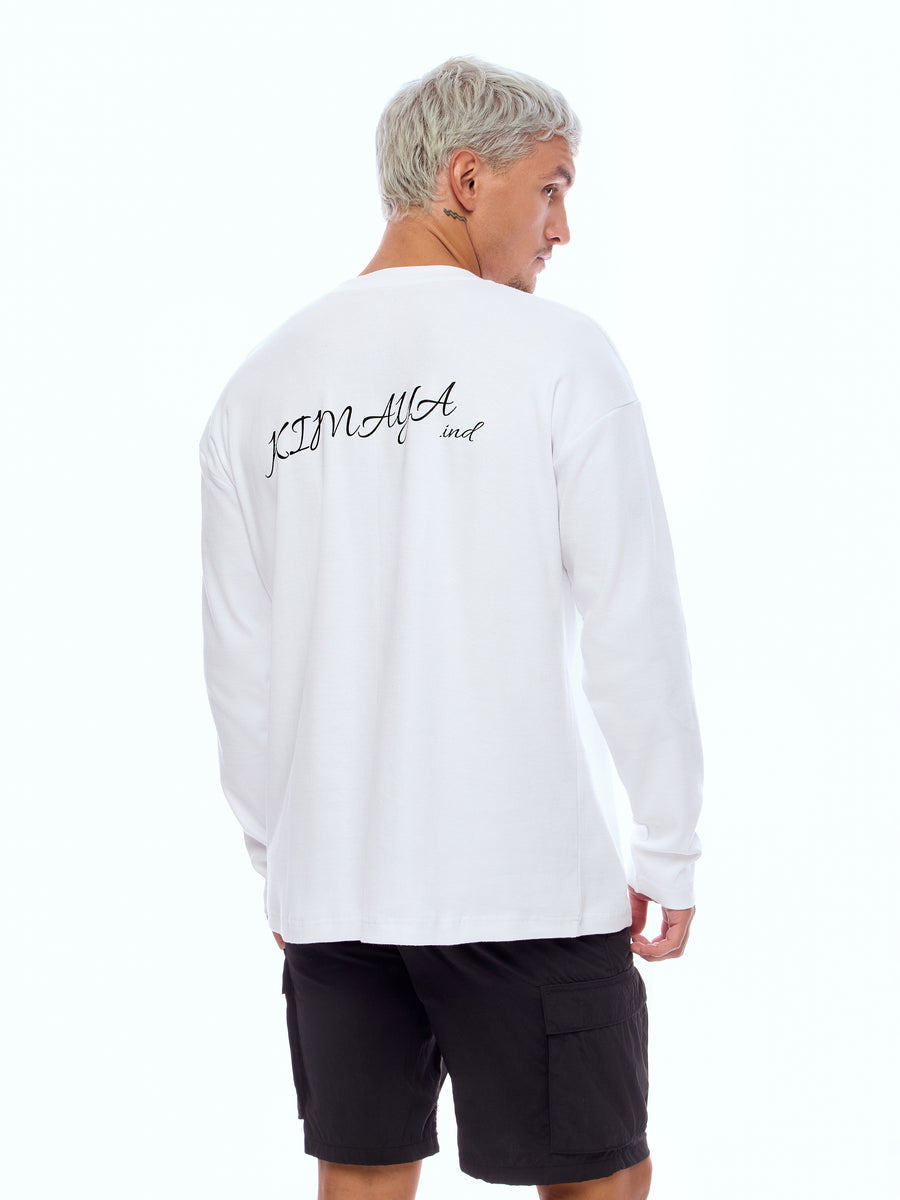 SWEATSHIRT FLLSLV-WHT