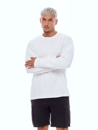 SWEATSHIRT FLLSLV-WHT