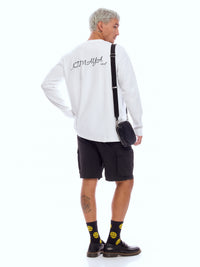 SWEATSHIRT FLLSLV-WHT