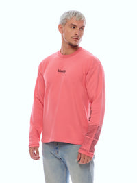 SWEATSHIRT ONEHND-PINK [UNISEX]
