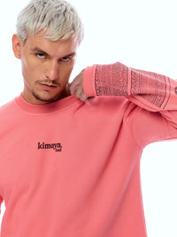 SWEATSHIRT ONEHND-PINK [UNISEX]