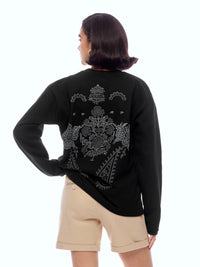 SWEATSHIRT DESS-BLCK [UNISEX]