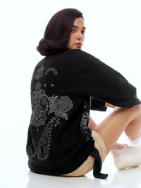 SWEATSHIRT DESS-BLCK [UNISEX]