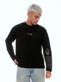 SWEATSHIRT ONEHND-BLCK [UNISEX]
