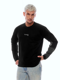 SWEATSHIRT ONEHND-BLCK [UNISEX]