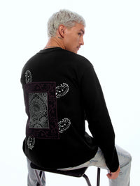 SWEATSHIRT ONEHND-BLCK [UNISEX]