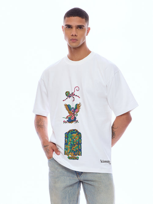TEE MNKY-WHT [UNISEX]