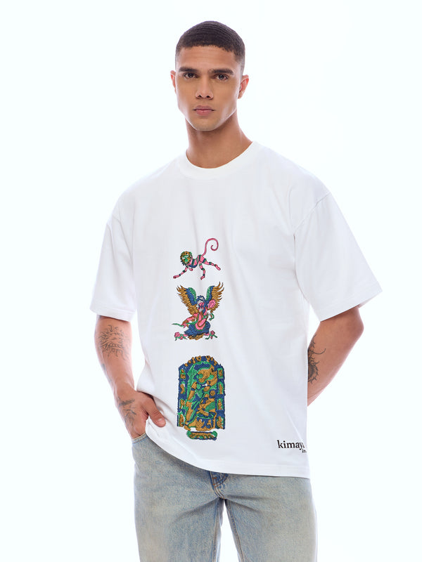 TEE MNKY-WHT [UNISEX]