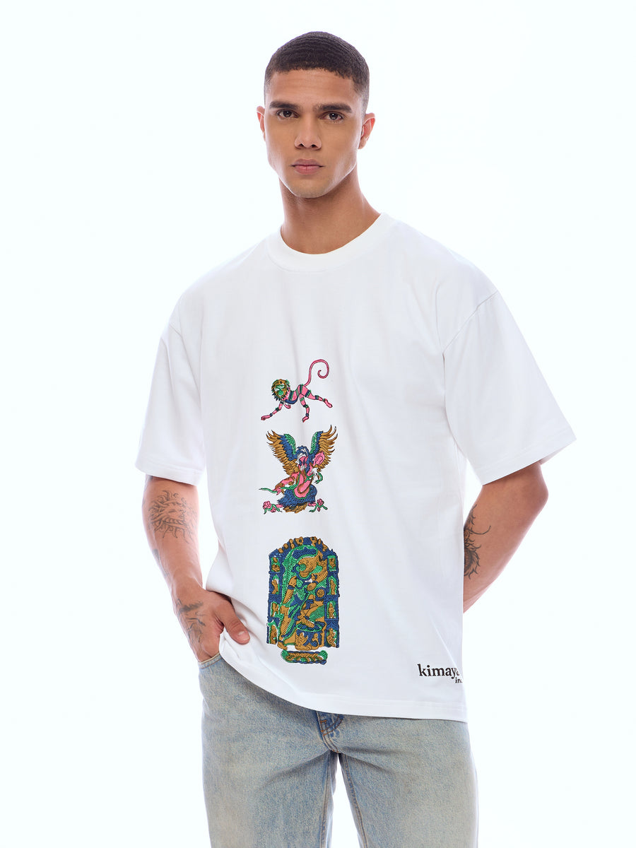 TEE MNKY-WHT [UNISEX]