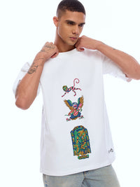 TEE MNKY-WHT [UNISEX]