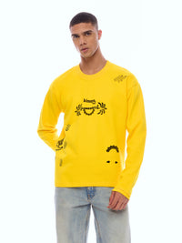 SWEATSHIRT DESS-YELL [UNISEX]
