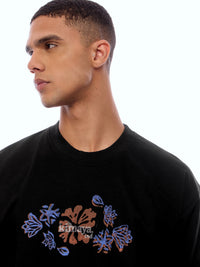 TEE FRNFLWR-BLCK [UNISEX]