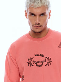 SWEATSHIRT DESS-PINK [UNISEX]