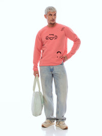 SWEATSHIRT DESS-PINK [UNISEX]