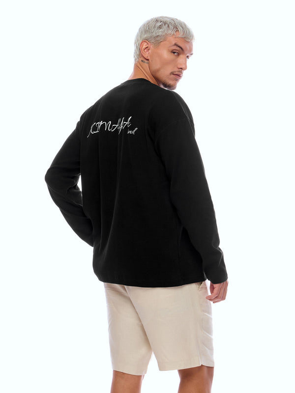 SWEATSHIRT FLLSLV-BLCK