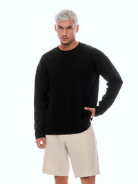 SWEATSHIRT FLLSLV-BLCK