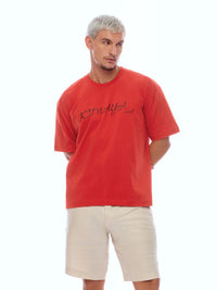 TEE BASIC-RED [UNISEX]