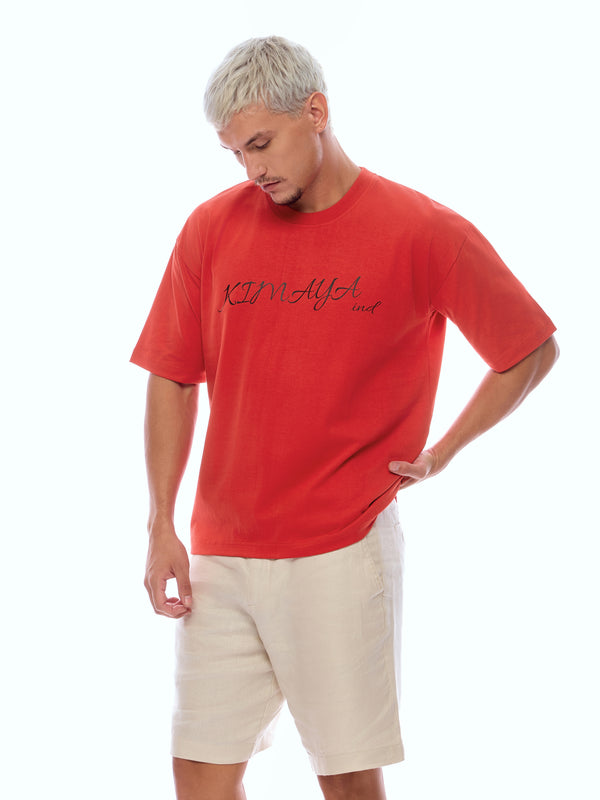 TEE BASIC-RED [UNISEX]