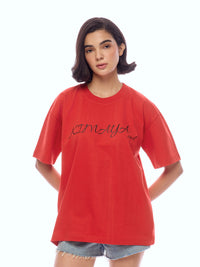 TEE BASIC-RED [UNISEX]