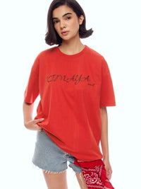 TEE BASIC-RED [UNISEX]