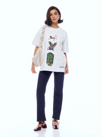 TEE MNKY-WHT [UNISEX]
