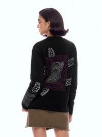 SWEATSHIRT ONEHND-BLCK [UNISEX]