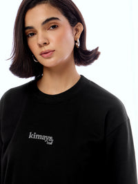 SWEATSHIRT ONEHND-BLCK [UNISEX]