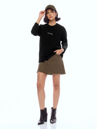 SWEATSHIRT ONEHND-BLCK [UNISEX]