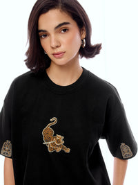 TEE TGR-BLCK [UNISEX]