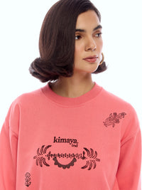 SWEATSHIRT DESS-PINK [UNISEX]