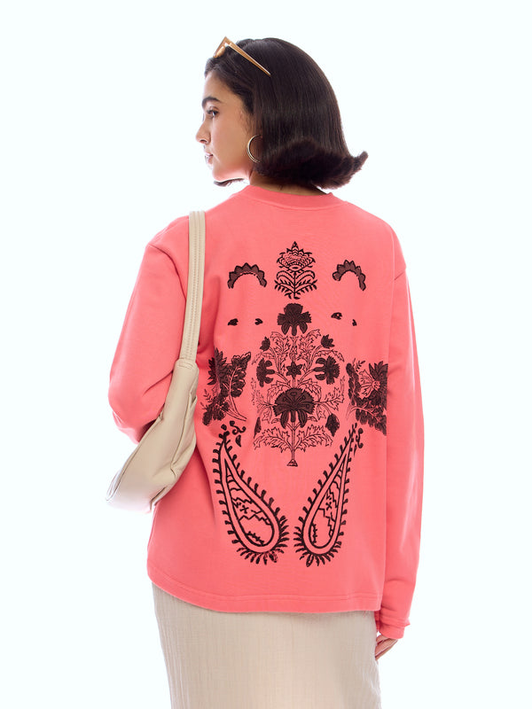 SWEATSHIRT DESS-PINK [UNISEX]