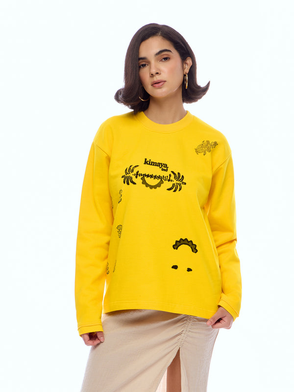 SWEATSHIRT DESS-YELL [UNISEX]