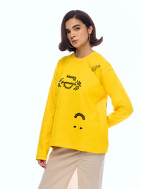 SWEATSHIRT DESS-YELL [UNISEX]