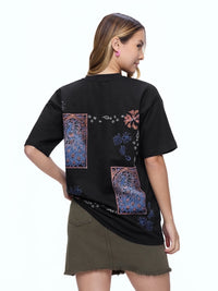 TEE FRNFLWR-BLCK [UNISEX]