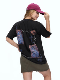 TEE FRNFLWR-BLCK [UNISEX]