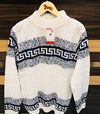Knit Boxy Pullover in Ecru