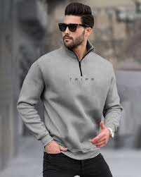 Raw Edge Zip Pullover